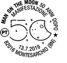 Montesarchio: annullo speciale per lo sbarco sulla Luna