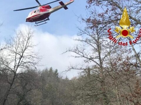 Valle Caudina: ciclista ferito in un burrone del Partenio, si attende l'elicottero