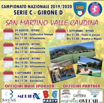 Valle Caudina: il Dream Team in ritiro a San Martino