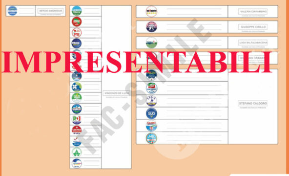 Elezioni Regionali Campania, candidati impresentabili, i nomi