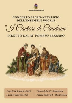 Montesarchio: questa sera concerto de I Cantori di Caudium