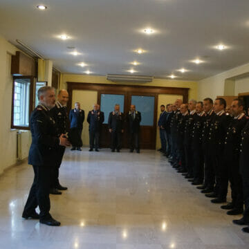 Il generale di Brigata Jannece in visita al comando carabinieri di Benevento